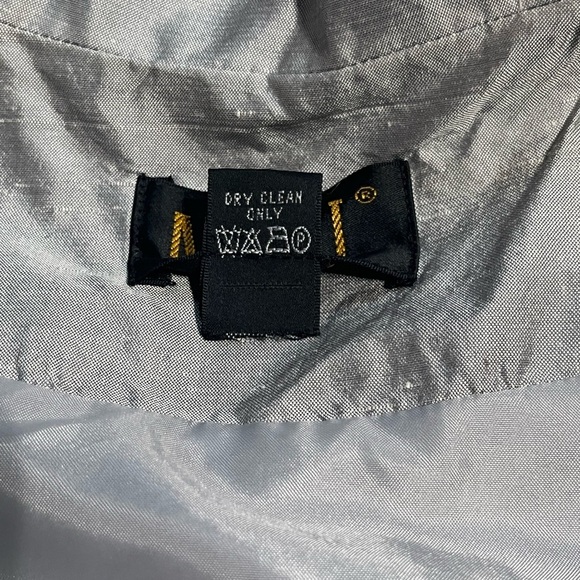 Vintage M.X.I. 100% Raw Silk Embroidered Floral Jacket Pencil Skirt Suit Set - Picture 15 of 16